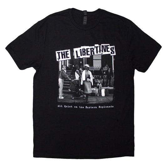 Black - Front - The Libertines Unisex Adult Aqotee Album T-Shirt