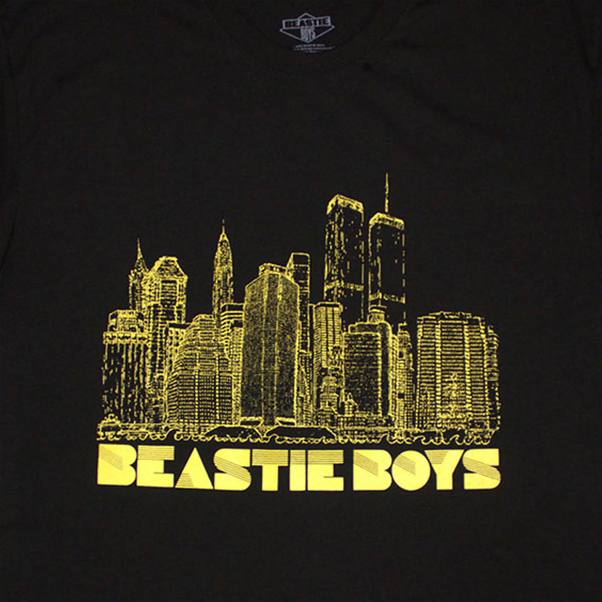 Black - Back - Beastie Boys Unisex Adult Nyc Skyline T-Shirt
