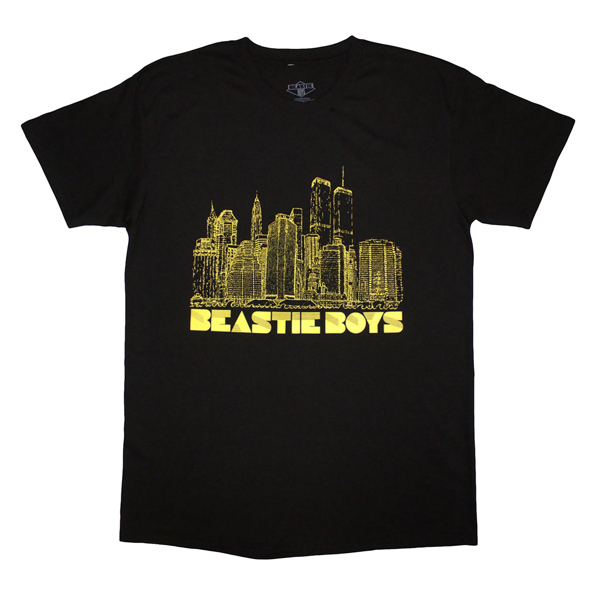 Black - Front - Beastie Boys Unisex Adult Nyc Skyline T-Shirt
