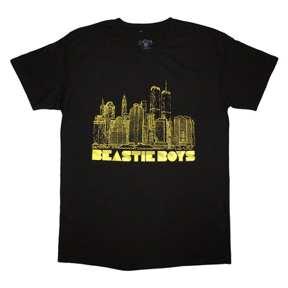 Black - Front - Beastie Boys Unisex Adult Nyc Skyline T-Shirt