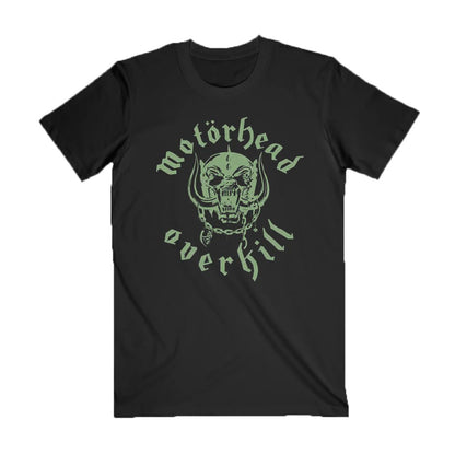 Black - Front - Motorhead Unisex Adult Overkill Song Lyrics T-Shirt