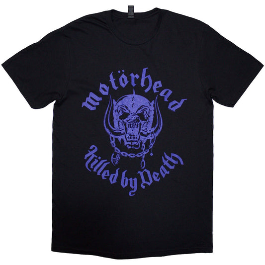 Black - Front - Motorhead Unisex Adult Killed By Death Song Lyrics T-Shirt