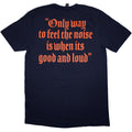 Navy Blue - Back - Motorhead Unisex Adult Good & Loud Back Print T-Shirt