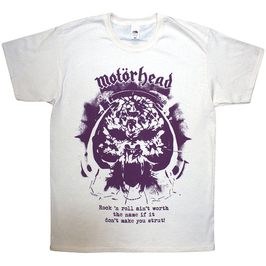 Natural - Front - Motorhead Unisex Adult Make You Strut T-Shirt