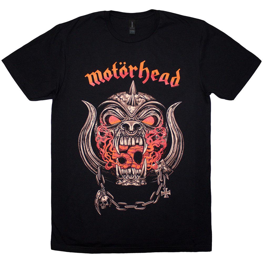 Black - Front - Motorhead Unisex Adult 50 Years War Pig T-Shirt