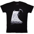 Black - Front - Radiohead Unisex Adult Grim Reaper Organic T-Shirt