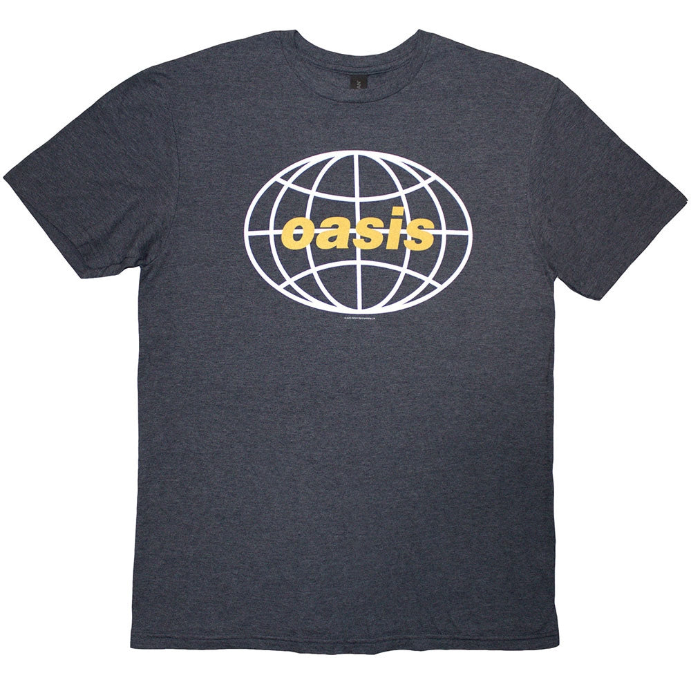 Navy Blue - Front - Oasis Unisex Adult 1998 World Tour - South America Back Print T-Shirt