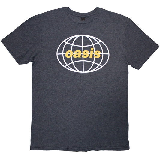 Navy Blue - Front - Oasis Unisex Adult 1998 World Tour - South America Back Print T-Shirt