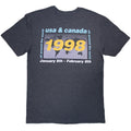 Navy Blue - Back - Oasis Unisex Adult 1998 World Tour - South America Back Print T-Shirt