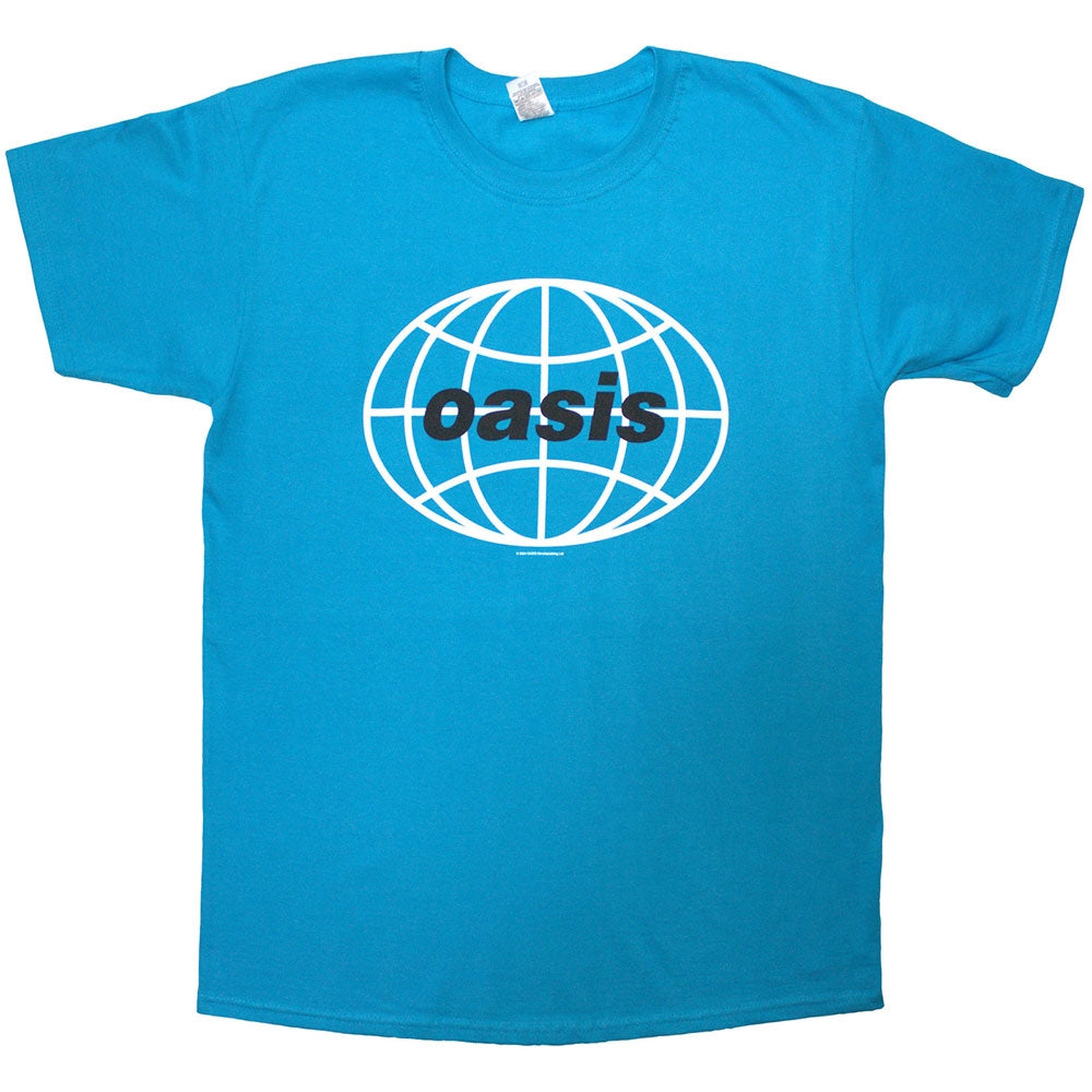 Blue - Front - Oasis Unisex Adult 1998 World Tour - South America Back Print T-Shirt