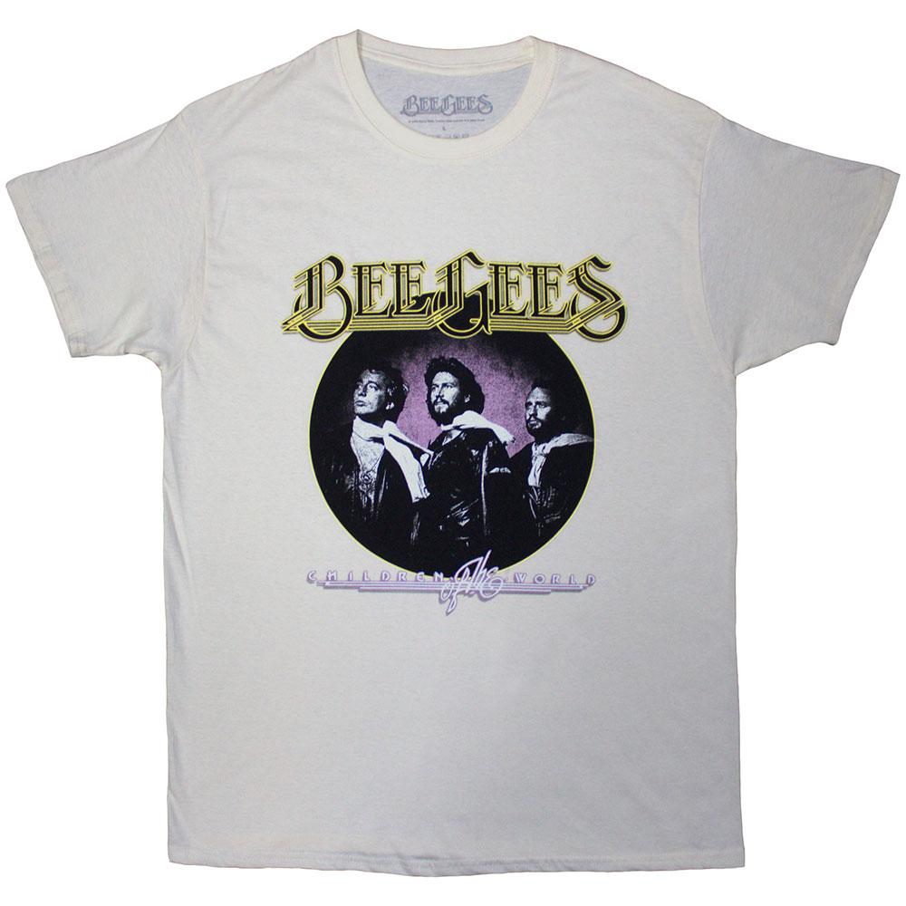 Natural - Front - Bee Gees Unisex Adult Children Of The World T-Shirt