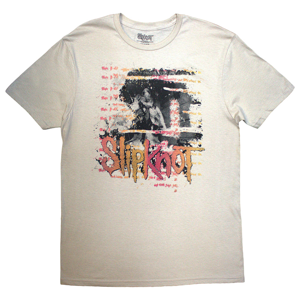 Sand - Front - Slipknot Unisex Adult Inlay Back Print 25th Anniversary T-Shirt