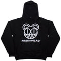 Black - Front - Radiohead Unisex Adult Bearhead Pullover Hoodie