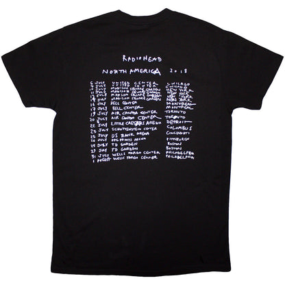 Black - Back - Radiohead Unisex Adult Bearhead Crest Organic Back Print T-Shirt