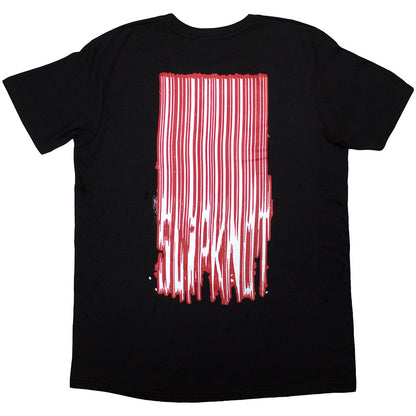 Black - Back - Slipknot Unisex Adult Stretched Barcode Back Print T-Shirt