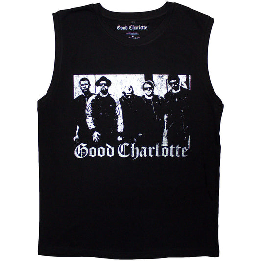 Black - Front - Good Charlotte Unisex Adult Band Photo Tank Top