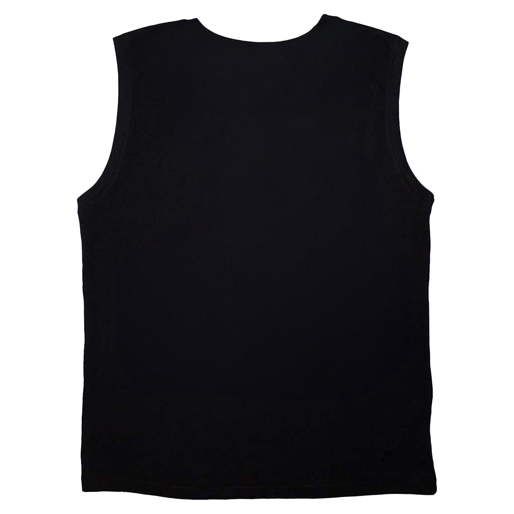 Black - Back - Pink Floyd Unisex Adult Stencil Logo Tank Top
