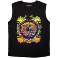 Black - Front - Fleetwood Mac Unisex Adult Circle Floral Logo Tank Top