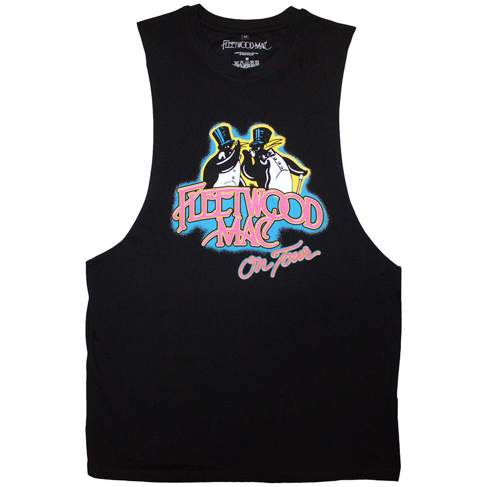 Black - Front - Fleetwood Mac Unisex Adult On Tour Vest Top