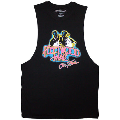 Black - Front - Fleetwood Mac Unisex Adult On Tour Vest Top