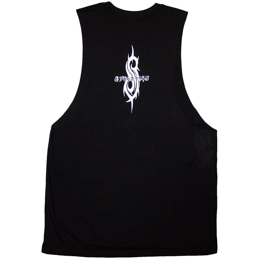 Black - Back - Slipknot Unisex Adult Album Back Print Vest Top
