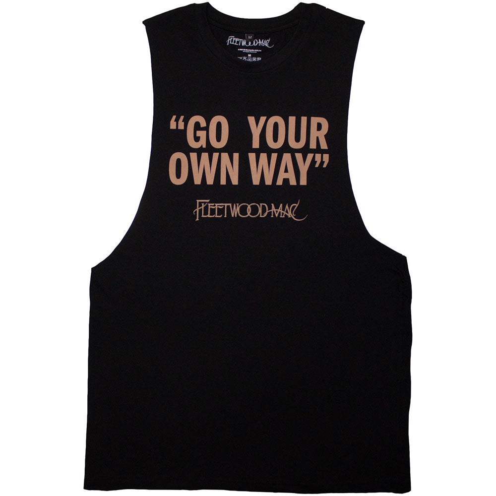 Black - Front - Fleetwood Mac Unisex Adult Go Your Own Way Vest Top