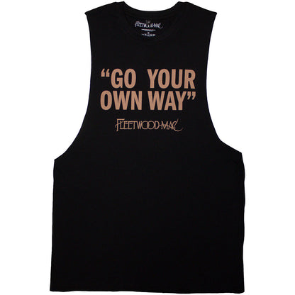 Black - Front - Fleetwood Mac Unisex Adult Go Your Own Way Vest Top