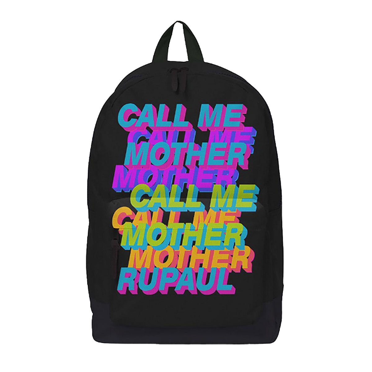 Black-Multicoloured - Front - RuPaul Call Me Mother Backpack