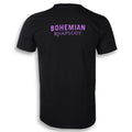 Black - Back - Queen Unisex Adult Bohemian Rhapsody Back Print T-Shirt