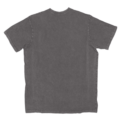 Charcoal Grey - Back - Thin Lizzy Unisex Adult Angel of Death Stone Wash T-Shirt