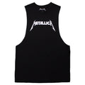 Black - Front - Metallica Unisex Adult Logo Vest Top