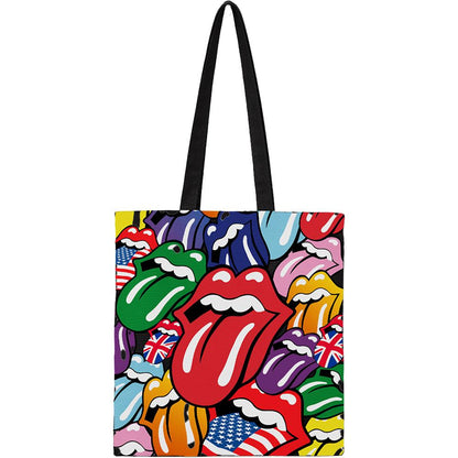 Multicoloured - Front - The Rolling Stones Tongue Tote Bag