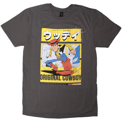 Charcoal Grey - Front - Toy Story Unisex Adult Original Cowboy T-Shirt