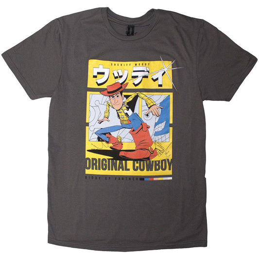 Charcoal Grey - Front - Toy Story Unisex Adult Original Cowboy T-Shirt