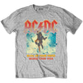 Grey - Front - AC-DC Childrens-Kids Blow Up Your Video Heather T-Shirt