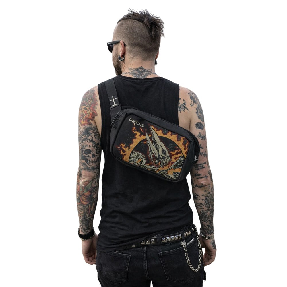 Black - Back - Lamb Of God Omens Shoulder Bag