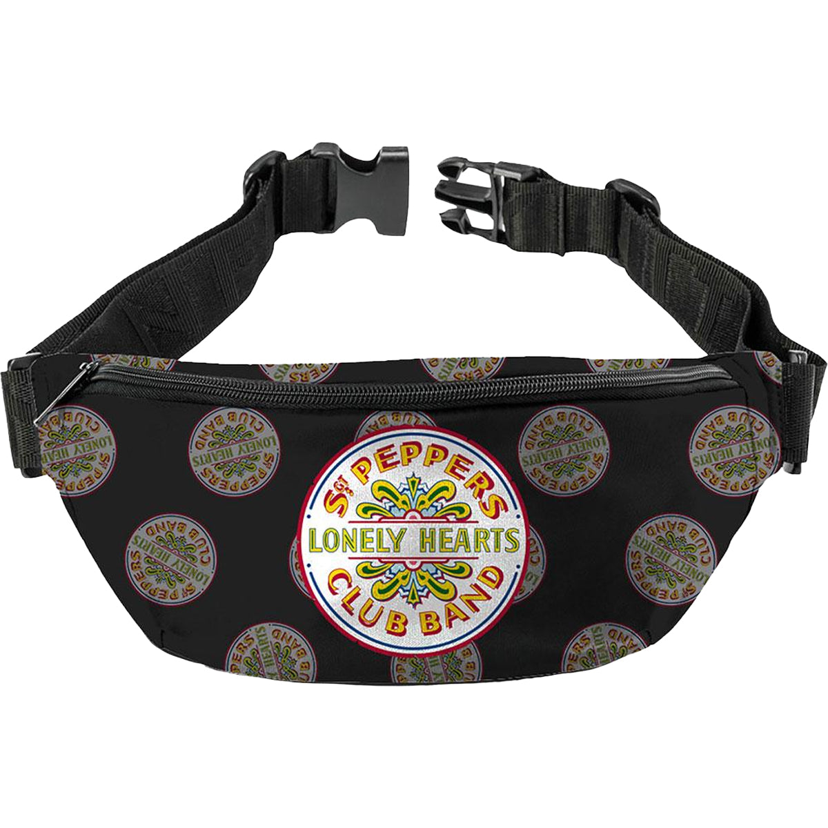 Black - Front - The Beatles Sgt Peppers Bum Bag