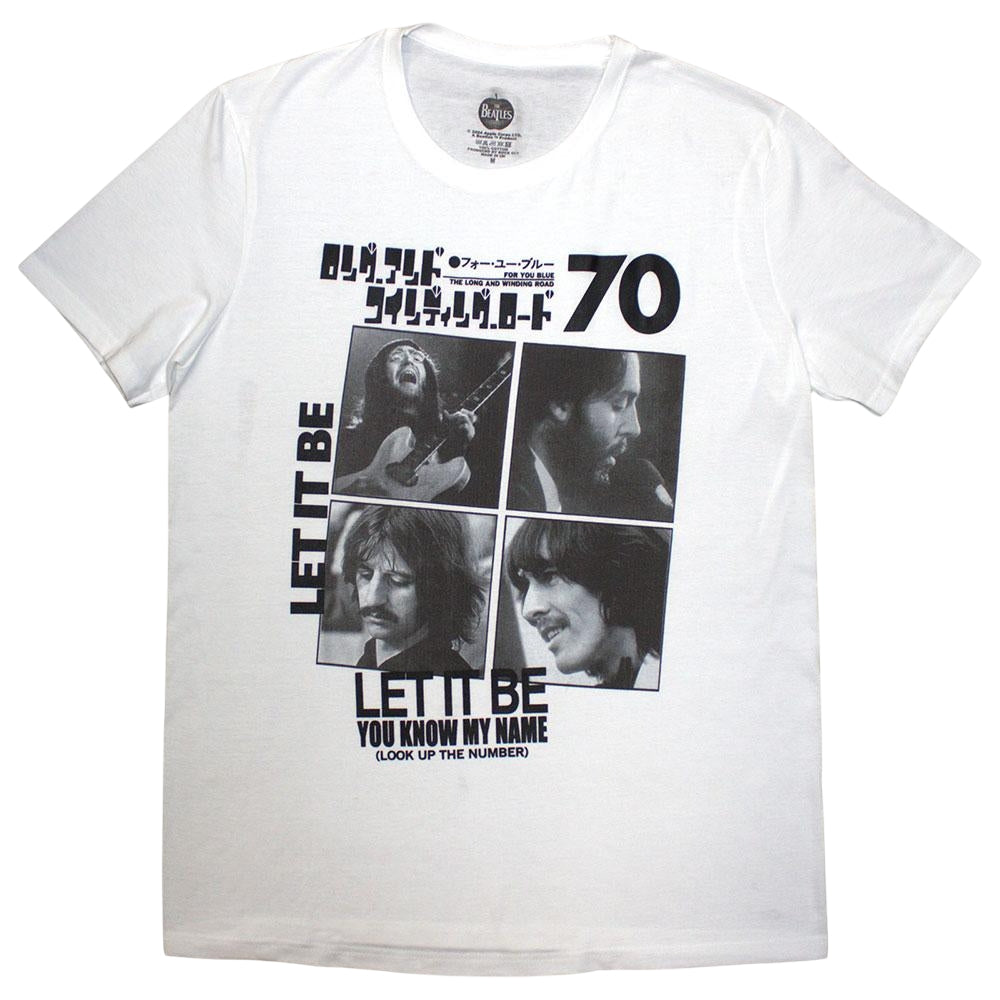 White - Front - The Beatles Unisex Adult 1970 T-Shirt