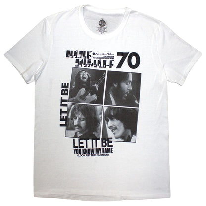 White - Front - The Beatles Unisex Adult 1970 T-Shirt