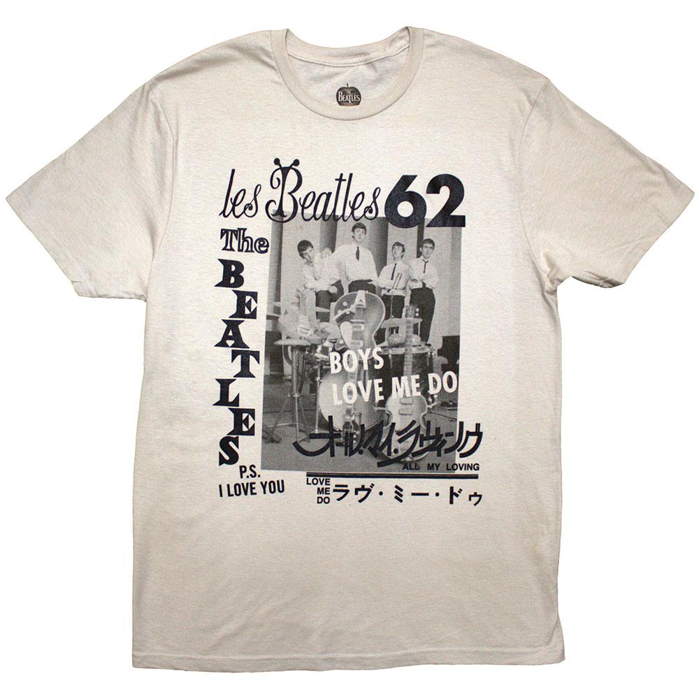 Sand - Front - The Beatles Unisex Adult 1962 T-Shirt