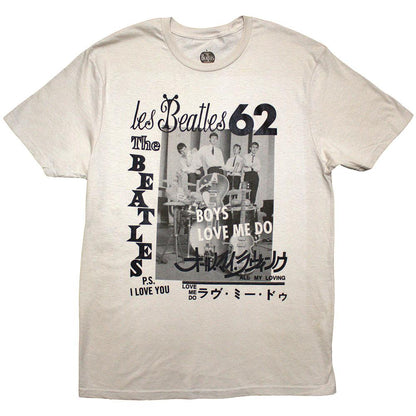 Sand - Front - The Beatles Unisex Adult 1962 T-Shirt