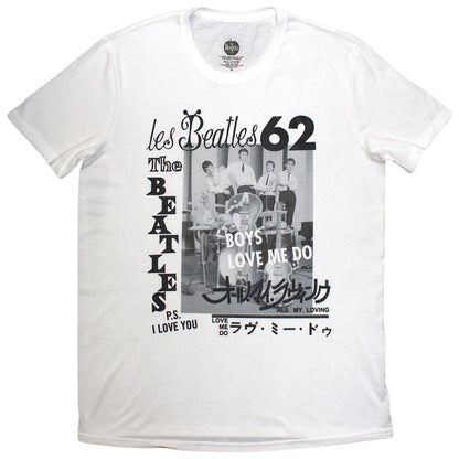 White - Front - The Beatles Unisex Adult 1962 T-Shirt