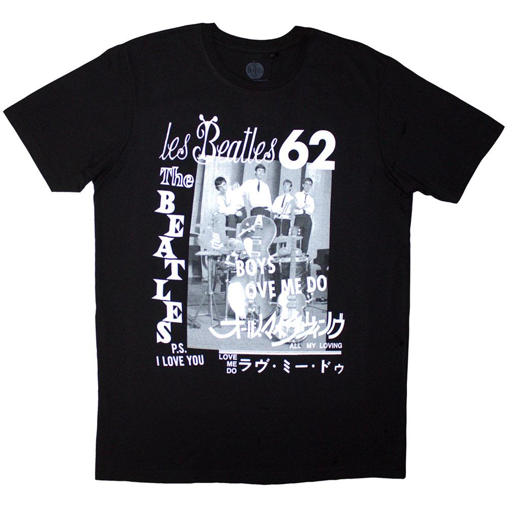 Black - Front - The Beatles Unisex Adult 1962 T-Shirt