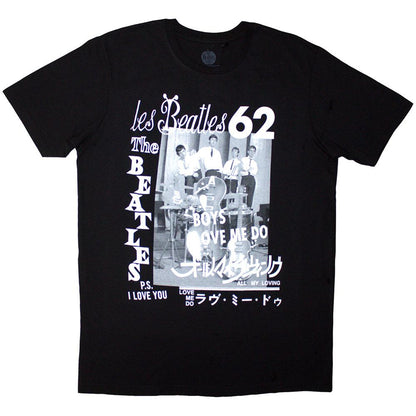 Black - Front - The Beatles Unisex Adult 1962 T-Shirt