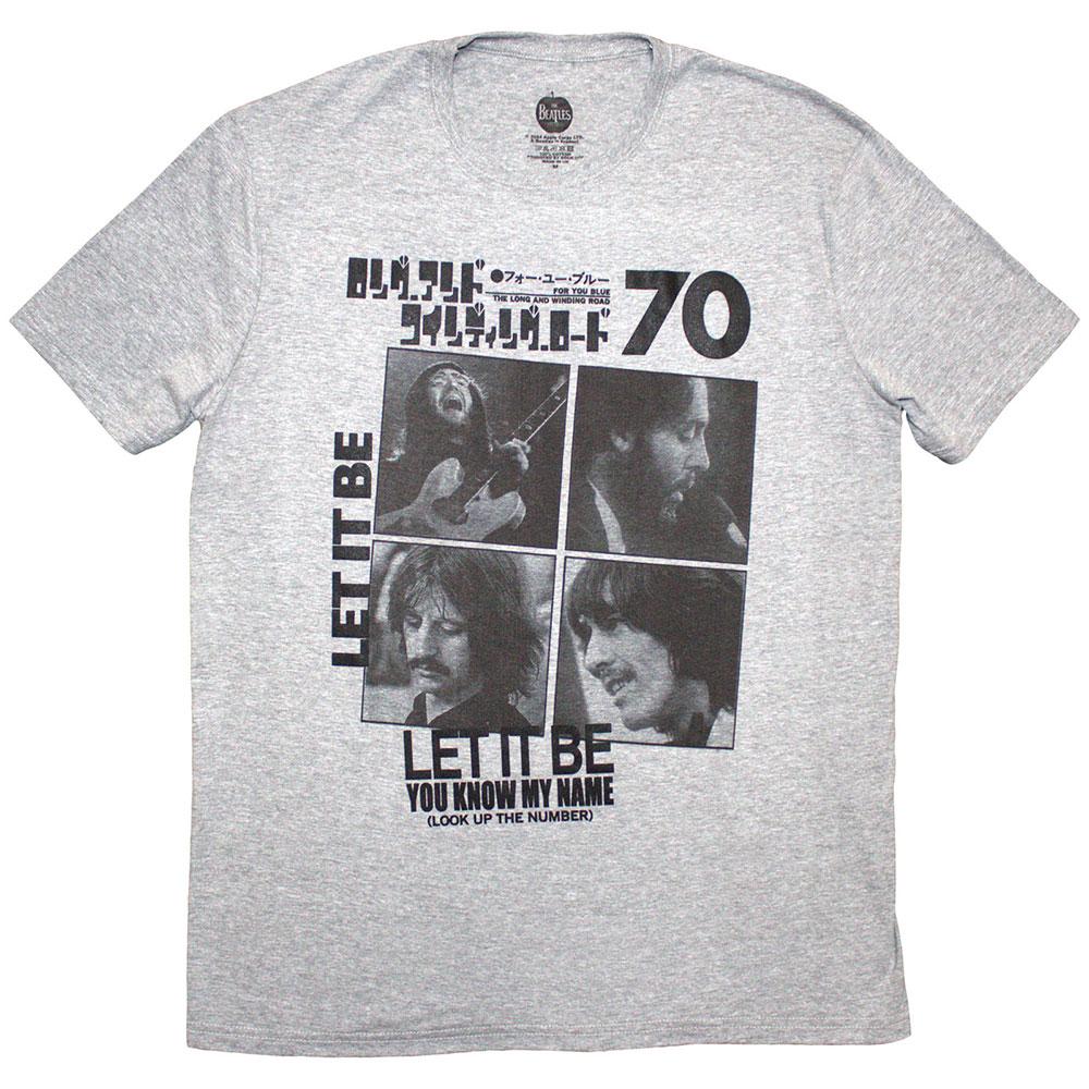 Grey - Front - The Beatles Unisex Adult 1970 T-Shirt