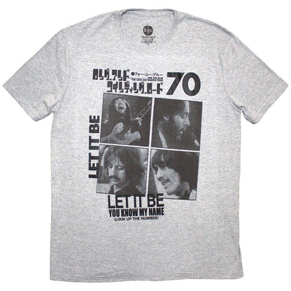 Grey - Front - The Beatles Unisex Adult 1970 T-Shirt