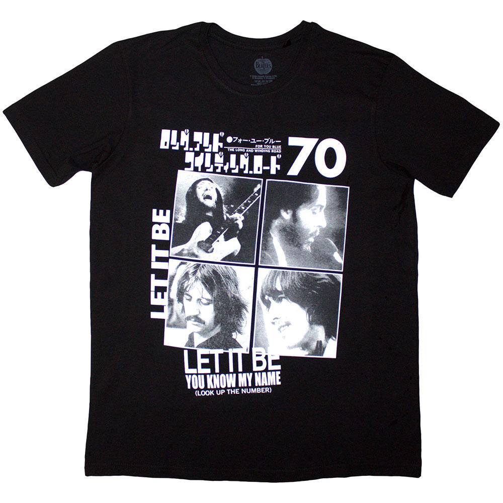 Black - Front - The Beatles Unisex Adult 1970 T-Shirt