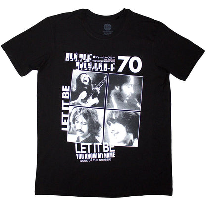 Black - Front - The Beatles Unisex Adult 1970 T-Shirt