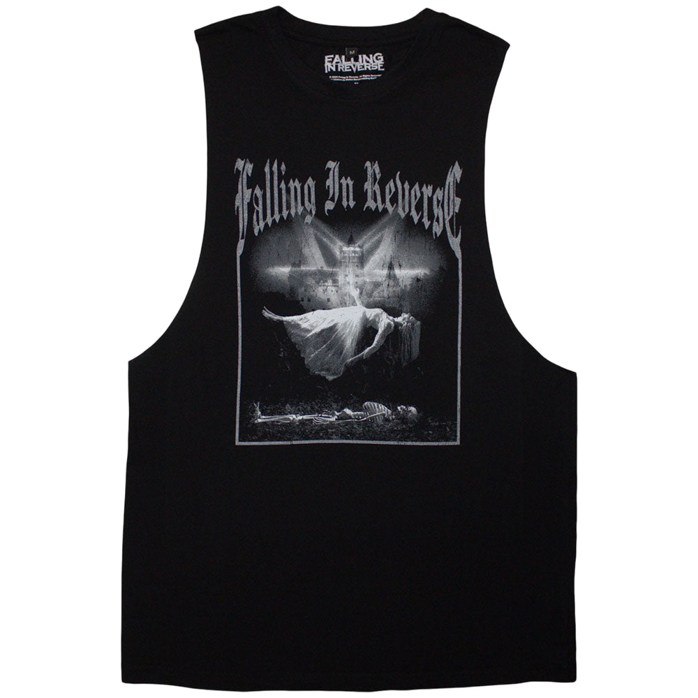Black - Front - Falling In Reverse Unisex Adult Floating Vest Top