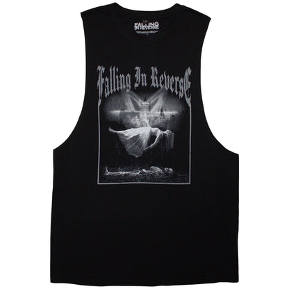 Black - Front - Falling In Reverse Unisex Adult Floating Vest Top